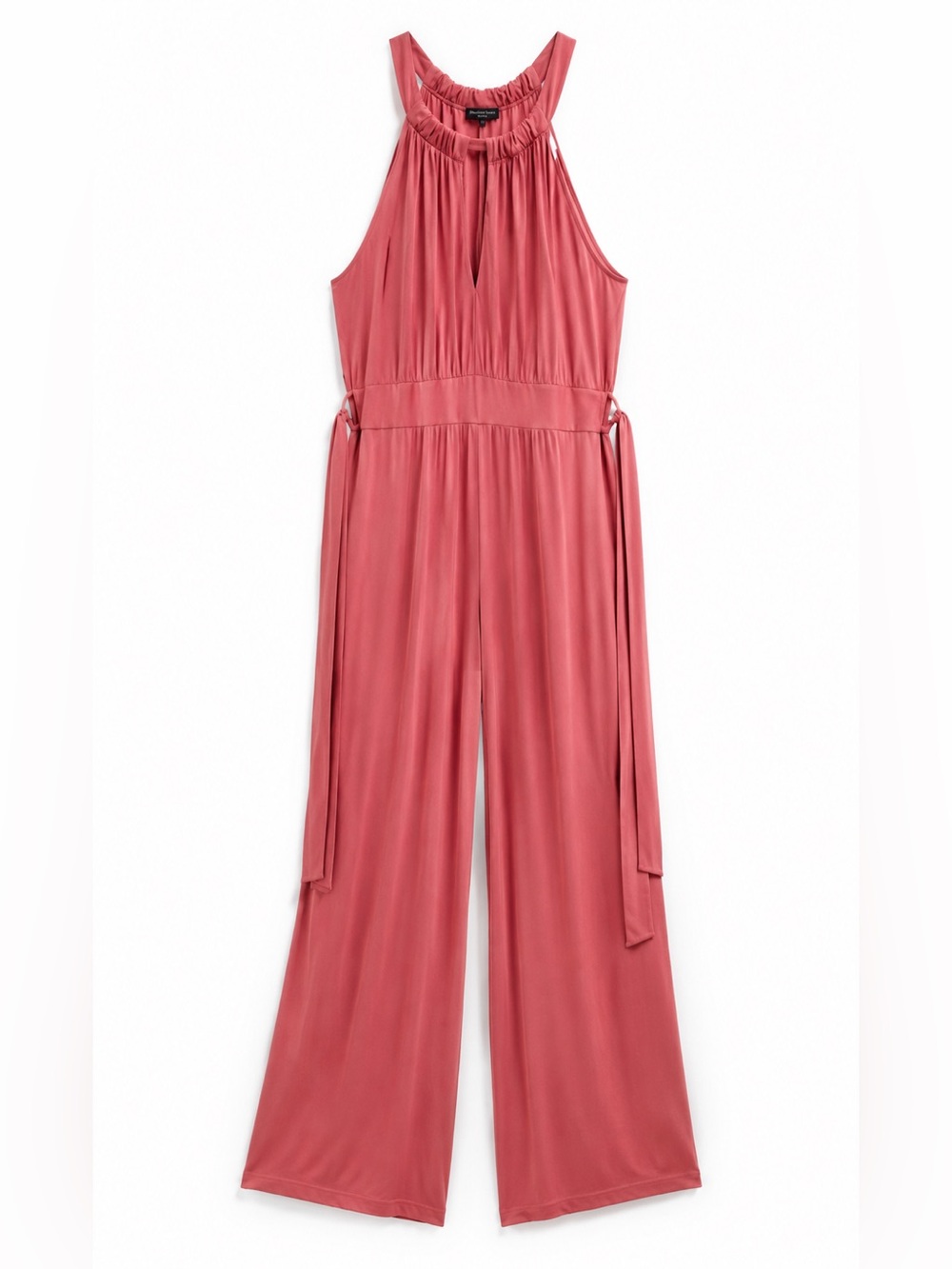 Anthropologie Moulinette Soeurs Dusty Rose Halter Wide Leg Jumpsuit Size S